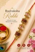 Buy Rudraksha Rakhi for Divine Protection and Blessings of Lord Shiva Ji
