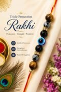 Buy Triple Protection Rakhi Spiritual Energetic Shield for Your Brothers Well-being