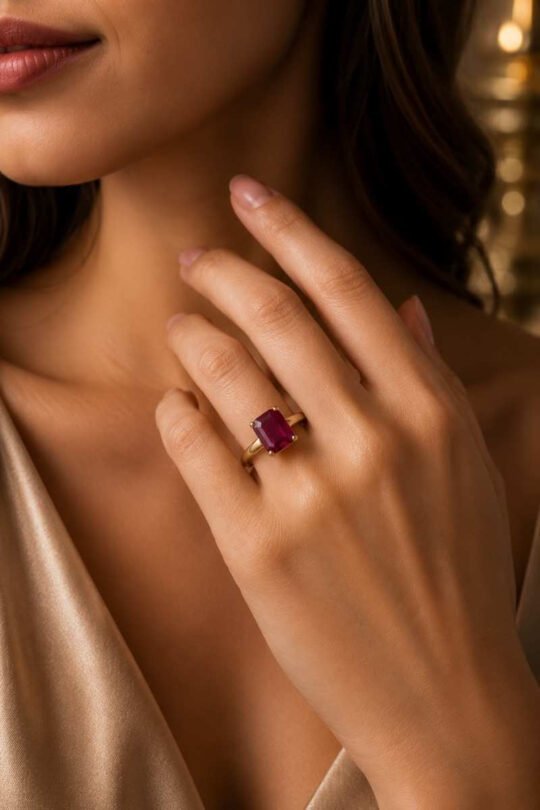 Certified Natural Mozambique Ruby Gemstone 3.73 Carat Original Manik Stone