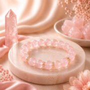 100% Natural Rose Quartz Bracelet Open Your Heart to Love, Peace, and Healing