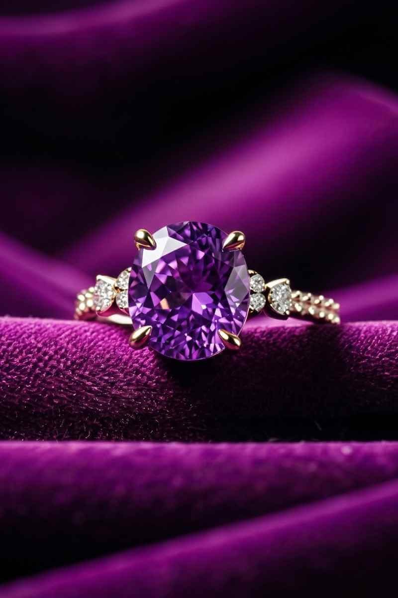 Original Amethyst Gemstone Ring Premium