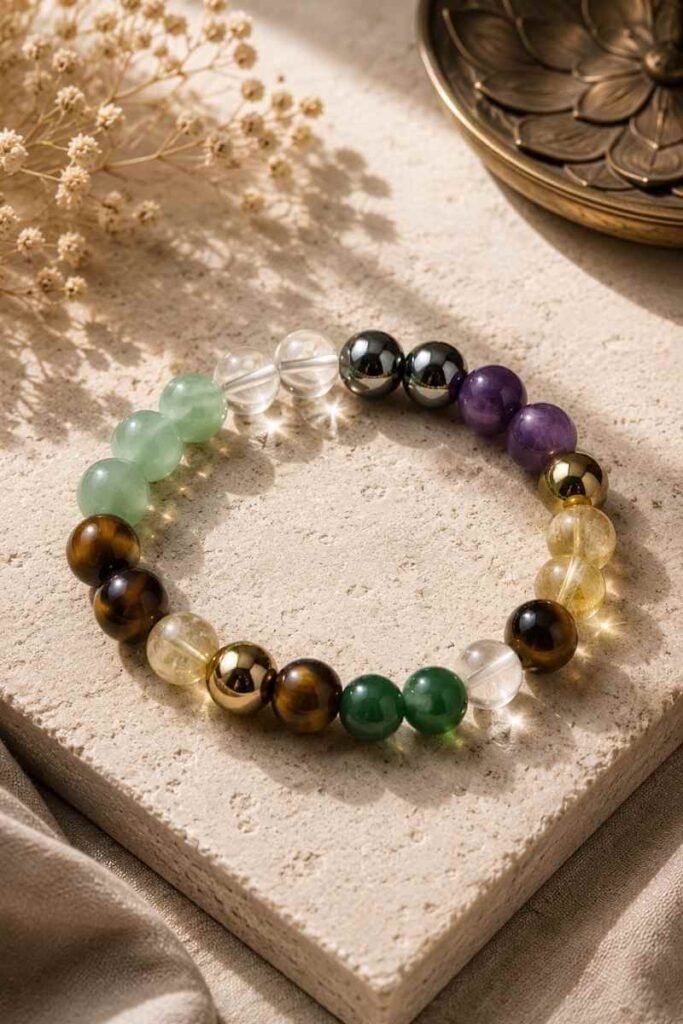Original Money Magnet Bracelet Made with 8 Powerful Crystals