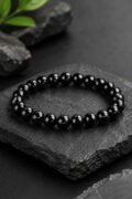 Natural Black Obsidian Bracelet For Protection, Grounding and Mental Clarity