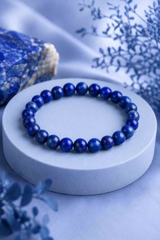 Natural Lapis Lazuli Bracelet for Wisdom, Mental Clarity and Self-Expression